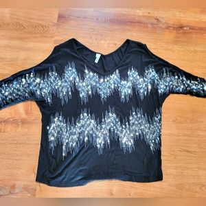 Studio y small cold shoulder top